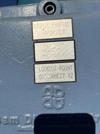 Used Tank, 200 Gallon, Propane and Air Mixer, Algas SDI, Model XPV 28-5 C744903