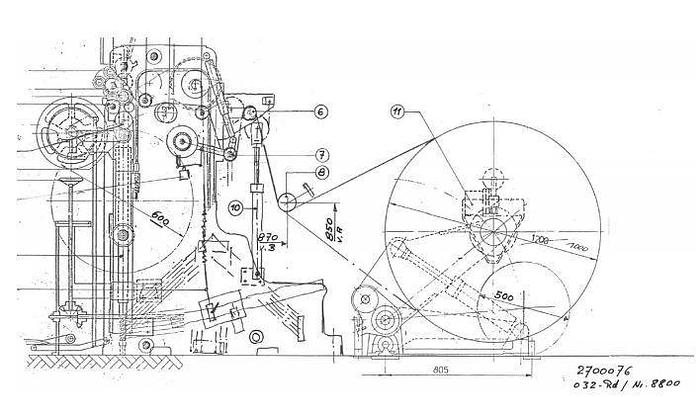 Used 49" GOEBEL RAPID D SLITTER REWINDER