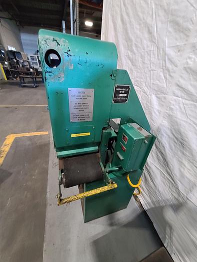 Used Timesaver Mini Belt Grinders 948 Precision Automated Sanding Metal Plastic Wood