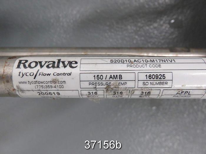 Used Rovalve 10" Air Operated Knife Gate Valve #37156