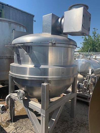 Used 350 Gallon J.C. Pardo Jacketed Mix Kettle