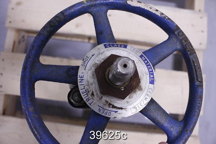 Used Trueline 3" Hand Operated Knife Gate Valve #39625