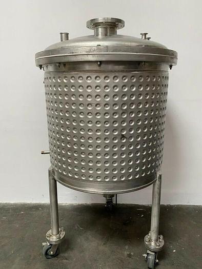 Used 400 Liter Stainless Steel Dimple Jacketed Reactor