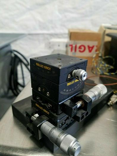 Used Melles Griot Laser Accessories Brackets with Vernier