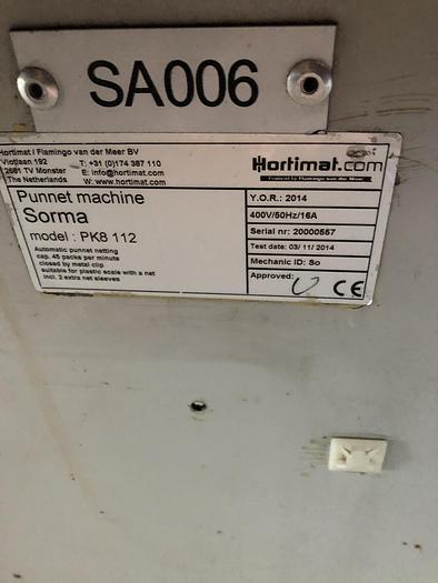 Used Sorma PK8 - 112 Punnet