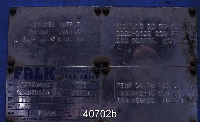 Used Falk 2177YN4-s Gear Box #40702