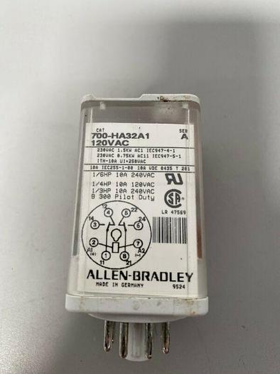Used Lot of 3 - Allen-Bradley General Purpose Plug-In Relay 700-HA32A1 / HA32Z24