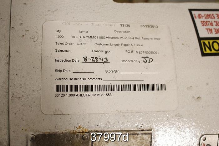 Refurbished Sulzer MCV32-4 Pump Rotating Assembly #37997