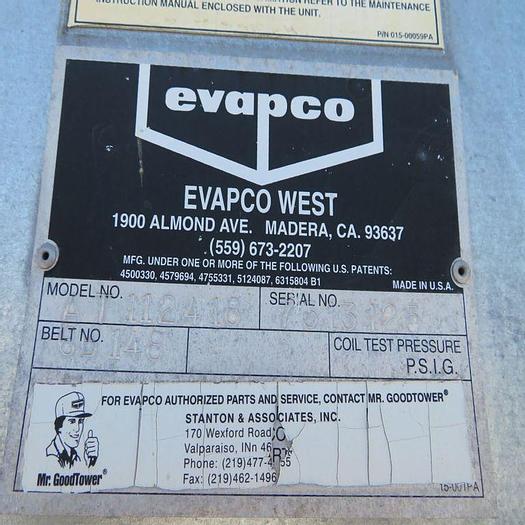 Used Refrig, Cooling Tower, 518 T, Evapco, S/ST, Mdl AT112-418, A #S743190