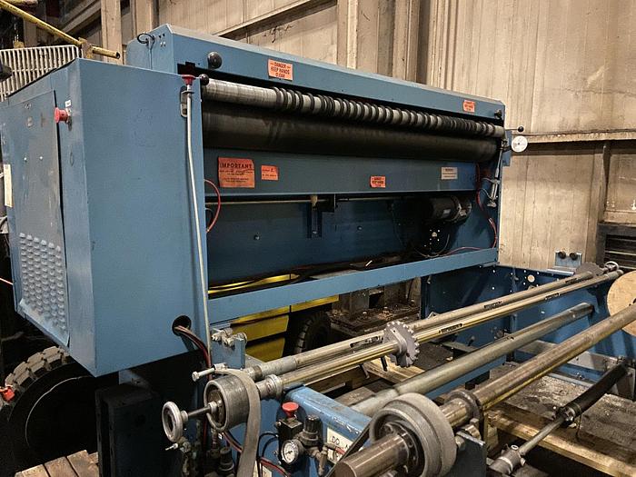 Used 72" ROSENTHAL SHEETER MODEL WA-S-6-HUBEACDB-24 W/ DUAL UNWIND