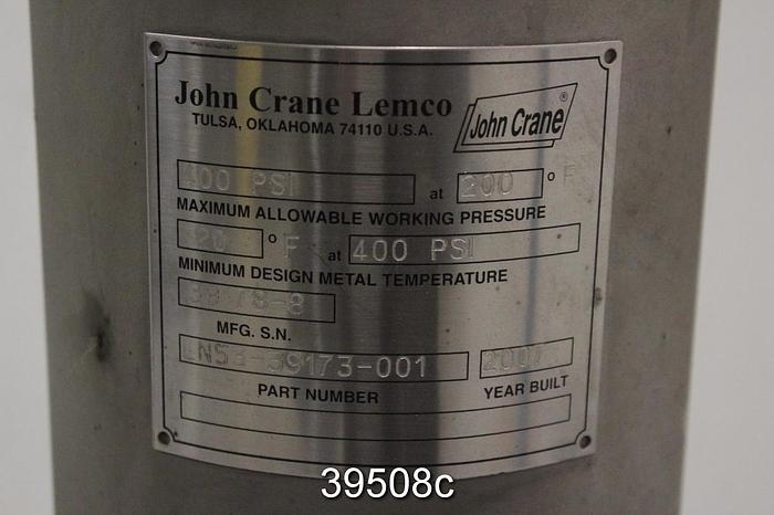 Used John Crane Lemco Seal Water System, 39178-8 #39508