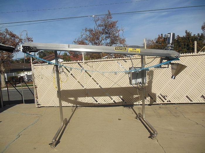 Used Conveyor, Belt, 12" X 11'6", Stainless Steel, Incline, Sanitary, #S742670