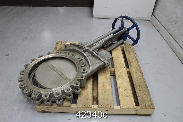 Used True Line 20" Hand Operated Knife Gate Valve #42340
