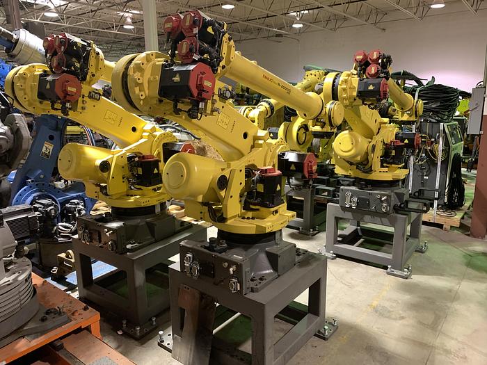 Used FANUC R2000iC/125L 6 AXIS CNC ROBOT WITH R30iB CONTROLLER, IR VISION, 125KG X 3,100 MM H REACH
