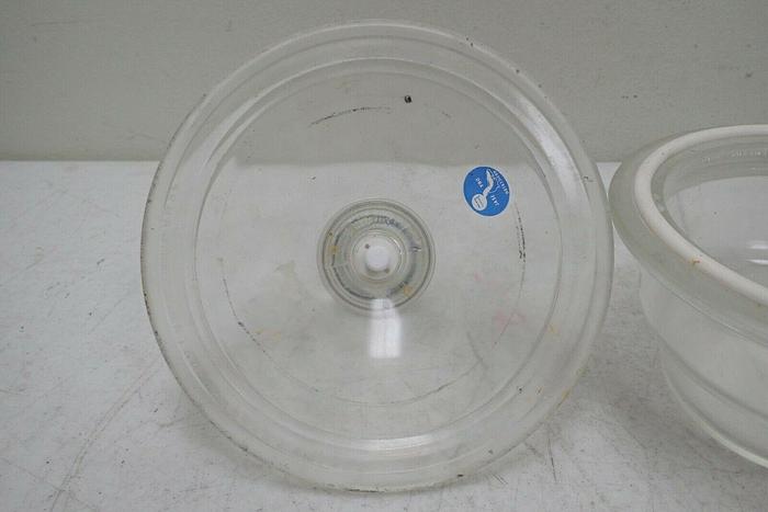 Used Jencons Leighton Dry Seal Laboratory Glass Desiccator w/ Lid, 6" Inside Diameter