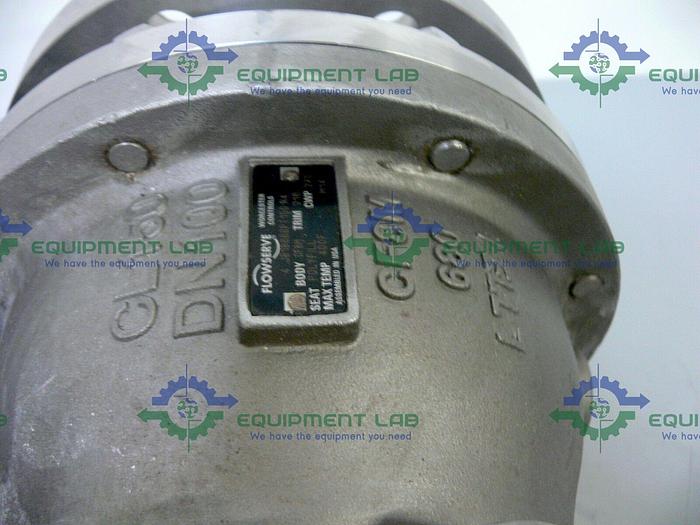 Used Flowserve  Series 39 120PSI Pneumatic Actuator + Position Monitor & 4" Ball Valve