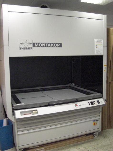 Used Theimer Montakop 135 VLF plate copier frame 1997