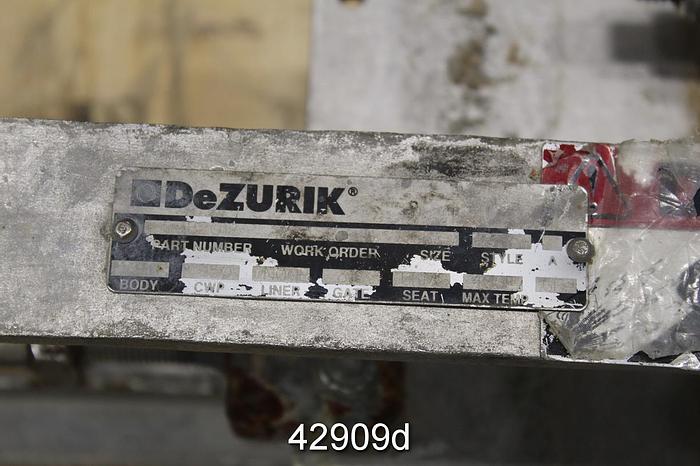 Used Dezurik 8" Air Operated Knife Gate Valve #42909