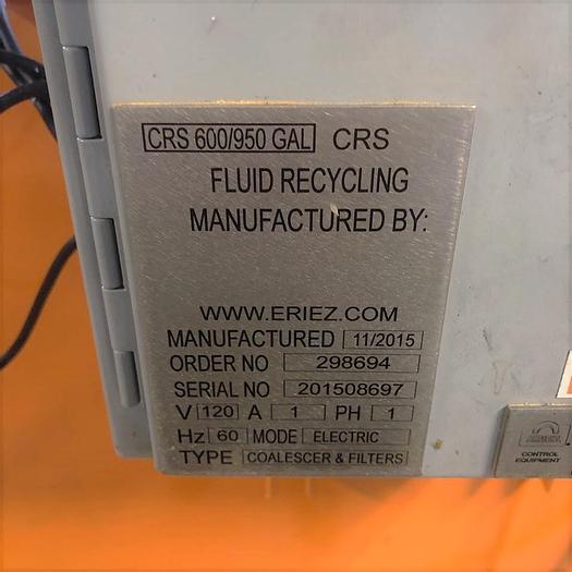 Used 2015 Eriez CRS 600/950 GAL