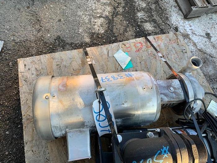 Used 2 1/2" x 2" 10 Hp Stainless Steel Centrifugal Pump