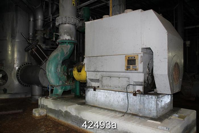 Used Toshiba TIKE FCKW A/C Motor, 600 Hp, 900, 400-1120 Frame #42493