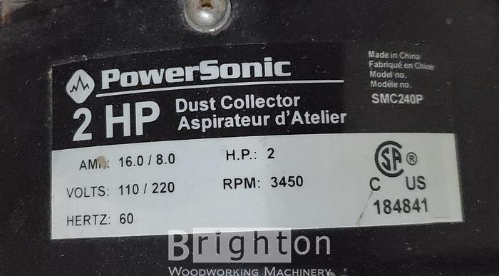Used PowerSonic SMC240P Dust Collector