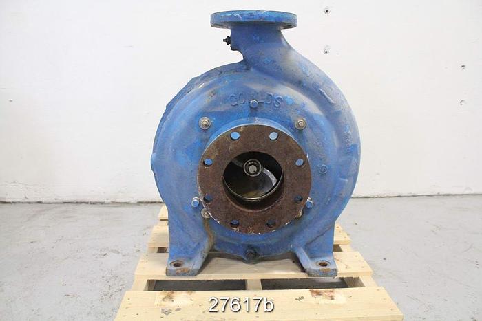 Used Goulds 3175 Goulds 3175, 4X6X18, 2/4 Vane Impeller, 15" Diameter Impeller, Ductile Iron Casing, Stainless Steel Impeller, Stainless Steel Stuffing Box, Stainless Steel Suction Side Plate. #27617
