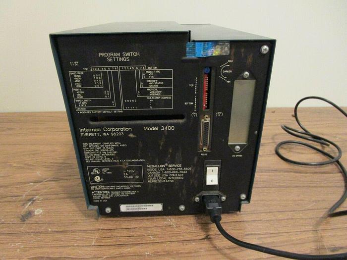 Used Intermec 3400 Direct Thermal/Thermal transfer label