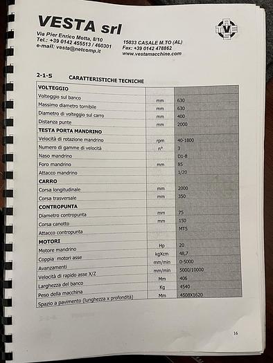 Ottime Tornio ad Autoapprendimento VESTA SIMAK SKL 2580