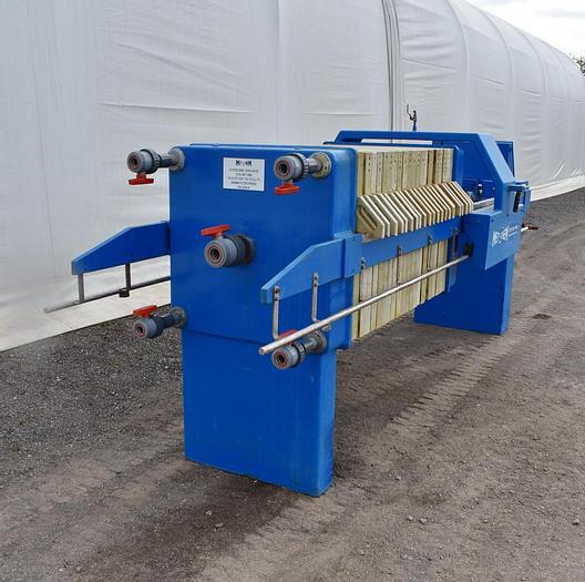Used 10 CU. FT. (EXPANDABLE) MET-CHEM FILTER PRESS - 800 MM - C.G.R. - WITH PLATE SHIFTER  (#9881)