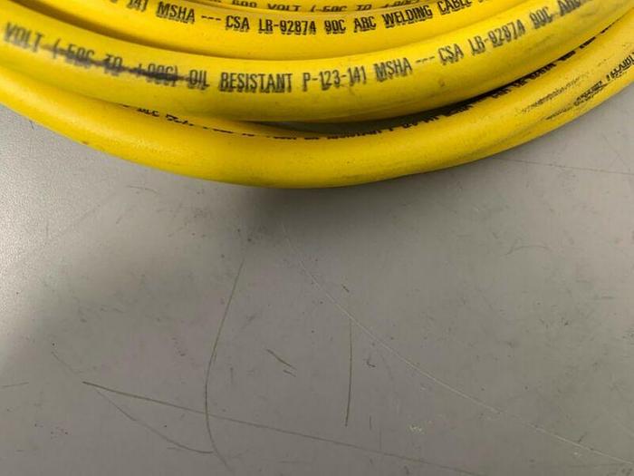 Used Lot of 6 North Flex 15FT Copper Welding Cable w/ Mueller 21A 50-AMP Spring Clip