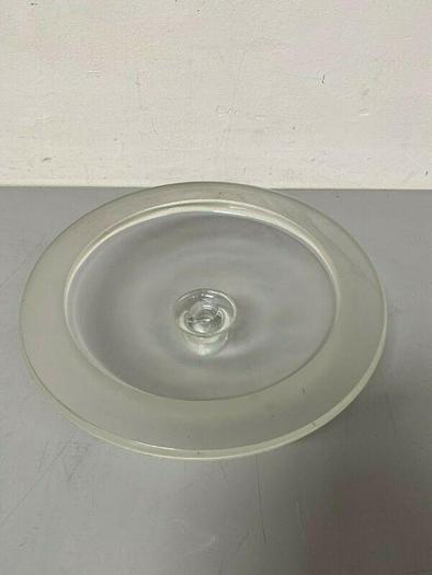 Used 12" Diameter Glass Laboratory Top w/ Sealed Top