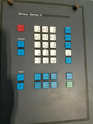 Used GE Fanuc Series O Control Panel from Enco PC Turn 125 Lathe