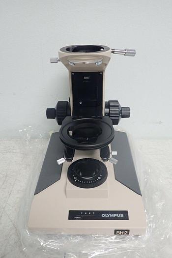 Used Olympus BH-2 Microscope Body Frame with 5 SPlan Objectives, WK 10X/20L Eyepieces