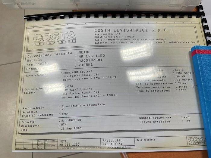 Used 2002 COSTA MA-CSS 1150