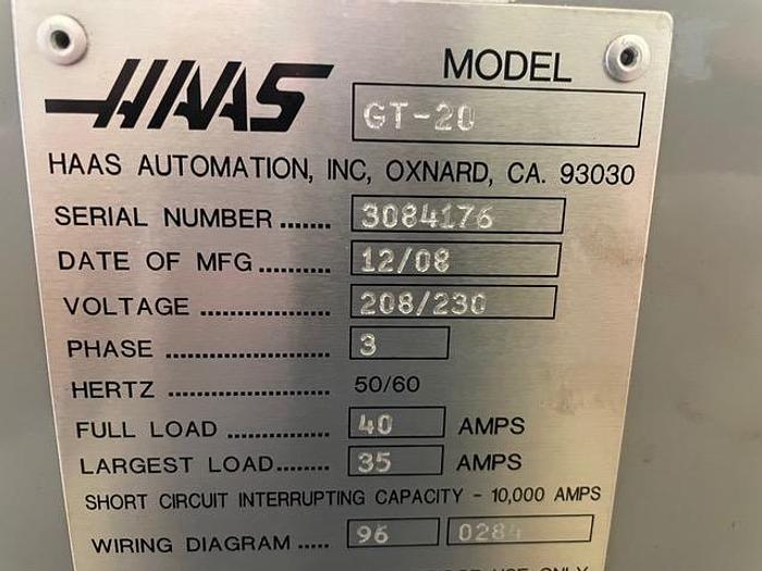 Used 2008  GT-20 CNC Lathe