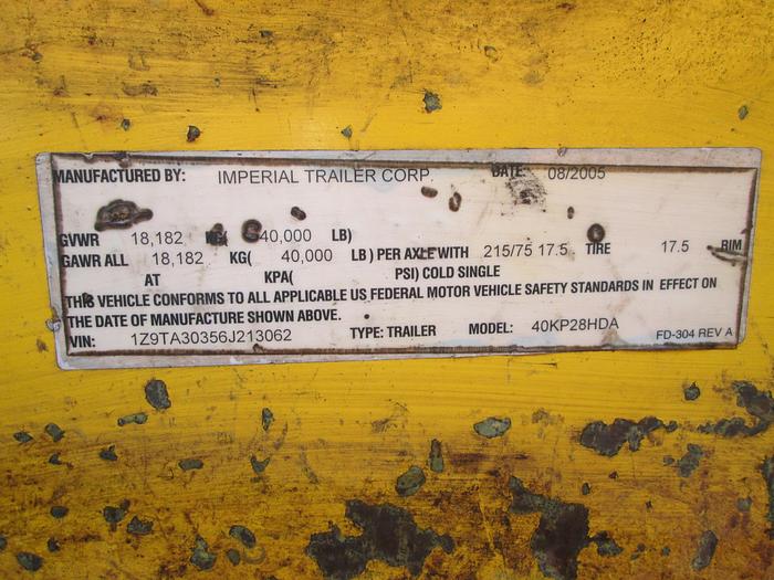 Used 20 Ton Tag-a-Long Equipment Trailer