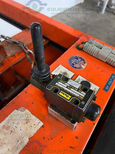 Used Sackett Systems  PJTCB24-V-S Pallet Jack Transfer Cart w/ Raymonf Pallet Jack