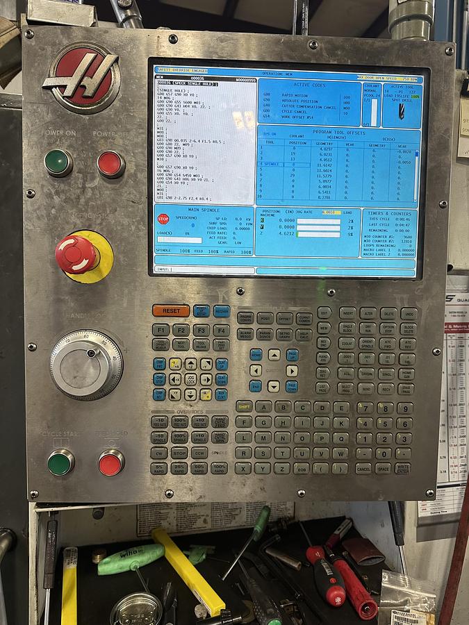 Used 2010 HAAS VF-8 Cat-50 4-Axis CNC Vertical Machining Center