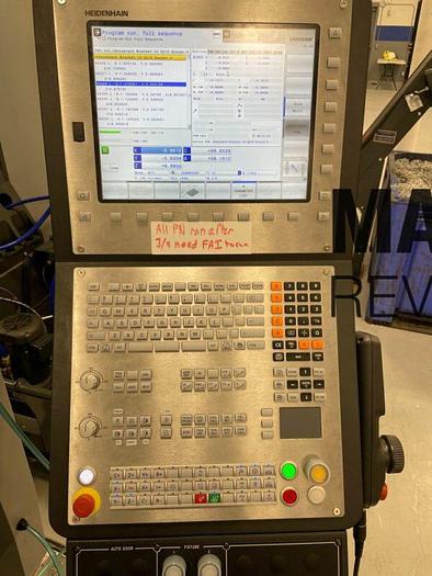 Used 2021 DOOSAN DVF5000 5-Axis 18,000RPM HSK-63 CNC Vertical Machining Center