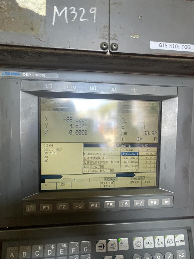 Used 2004 OKUMA Ace Center MB-56VB Cat-50 12,000 RPM CNC Vertical Machining Center