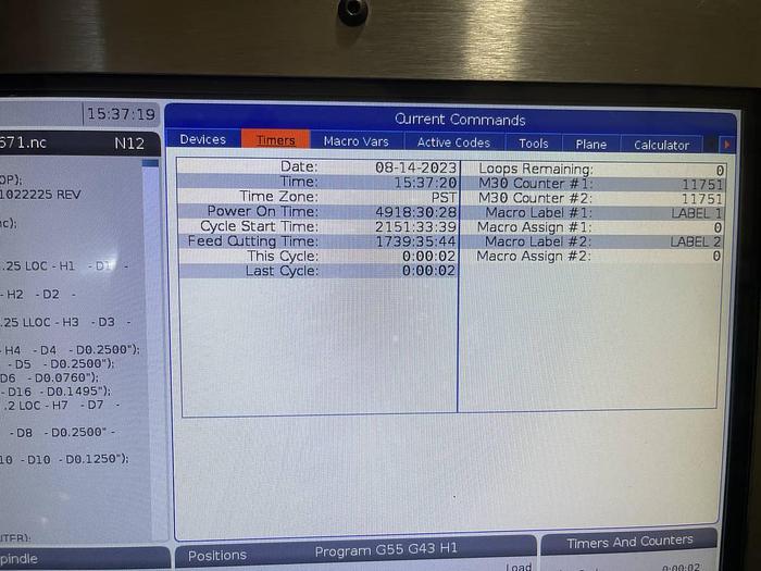 Used 2017 HAAS VF-4SS CNC Vertical Machining Center