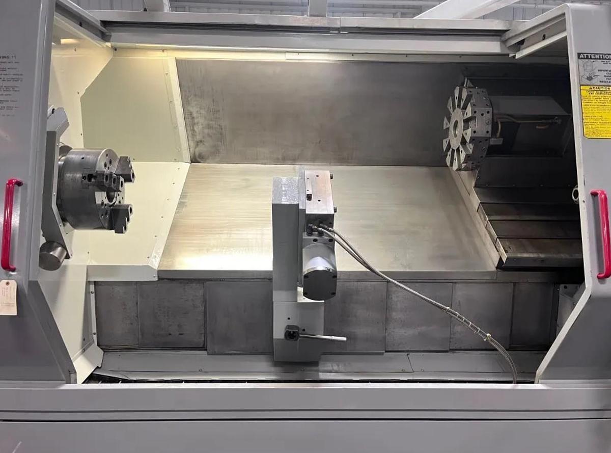 Used 2003 HAAS SL-40L Long Beed 4" Bar Capicty CNC Lathe