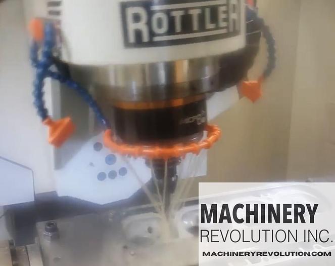Used 2016 ROTTLER P69AHD 5-AXIS CNC CYLINDER HEAD PORTING MACHINE VERTICAL MACHINING CENTER
