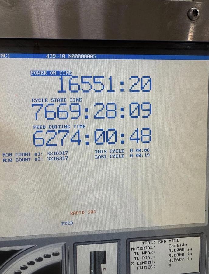 Used 2005 HAAS VF-5XT 4-Axis CNC Vertical Machining Center