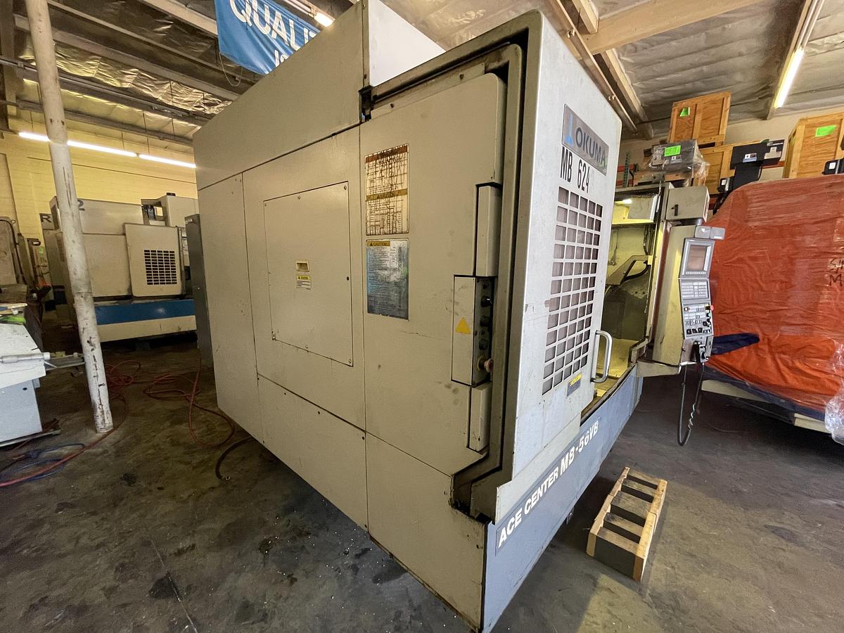 Used 2004 OKUMA Ace Center MB-56VB Cat-50 12,000 RPM CNC Vertical Machining Center