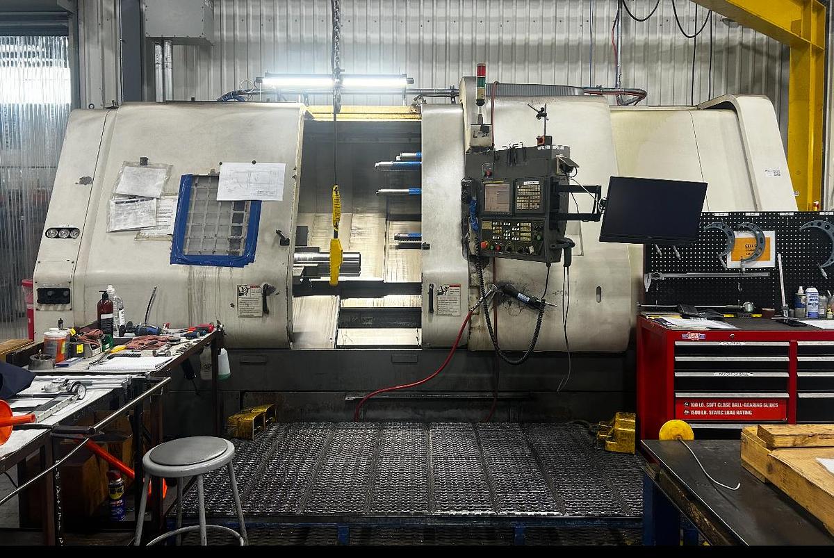 Used 2006 HWACHEON Hi Tech 700 Big Bore CNC Turning Center