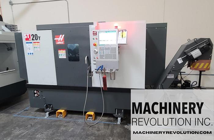 Used 2021 HAAS ST-20Y CNC Lathe with Sub Spindle / Live Tooling / Y-Axis / Tool PreSetter CNC Turning Center ***282 Hours***