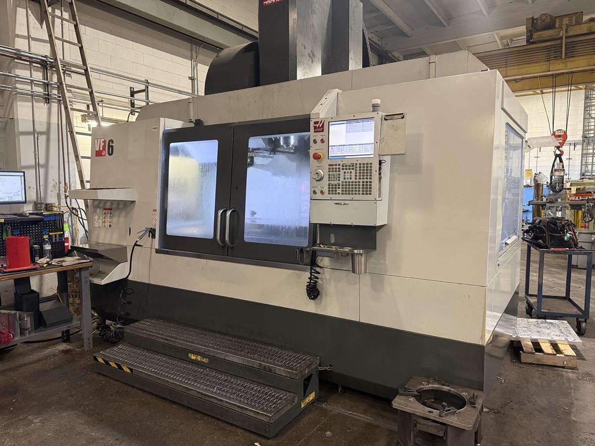 Used 2019 HAAS VF-6 Cat-50 4-Axis CNC Vertical Machining Center
