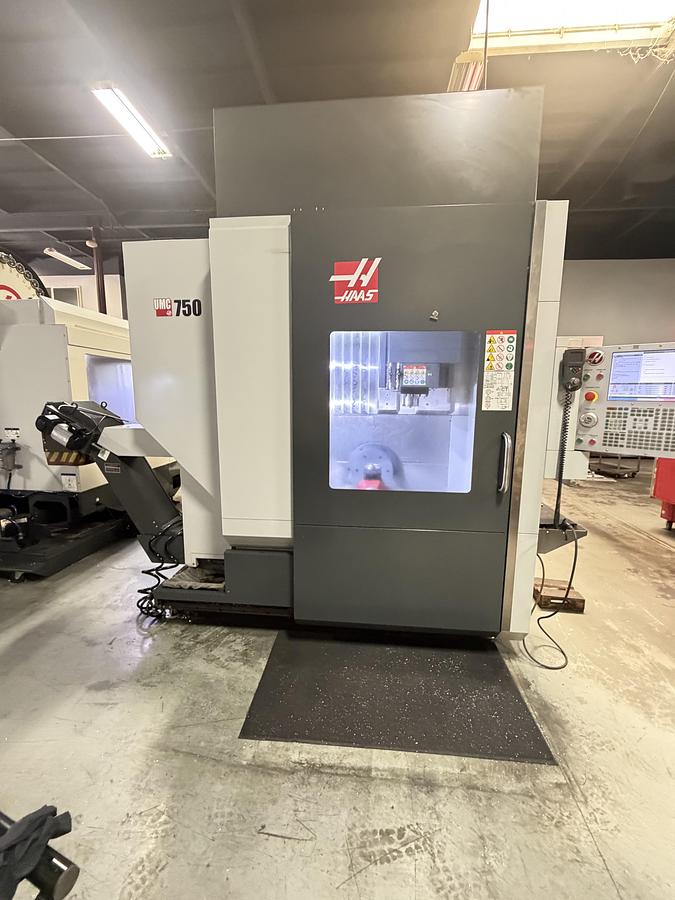 Used 2018 HAAS UMC-750 5-Axis 12,000 rpm CNC Vertical Machining Center